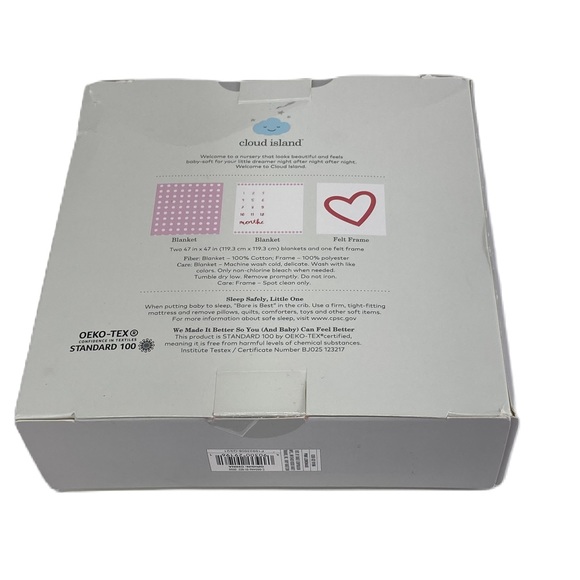 Baby Monthly Milestone Muslin Blanket and Frame - Pink - Picture 16 of 17